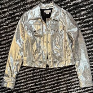Never Fully Dressed Shimmering Silver Jacket